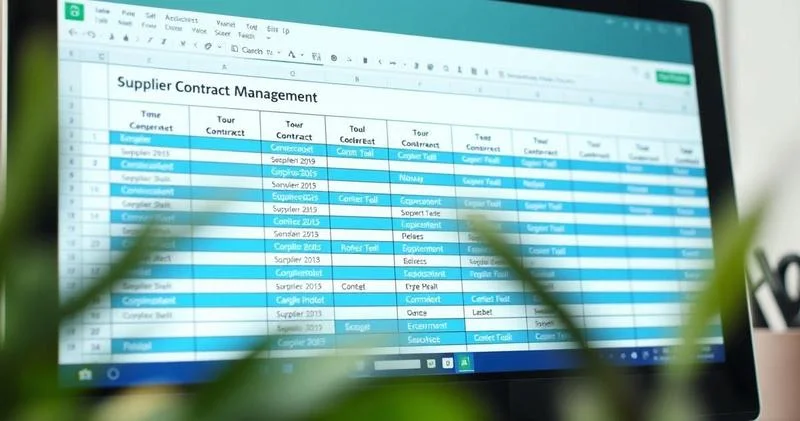 Gestão de contratos de fornecedores